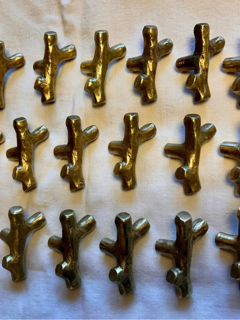 Michael Aram Gold Branch Twig Drawer Cabinet Pulls - Picture 3 of 5